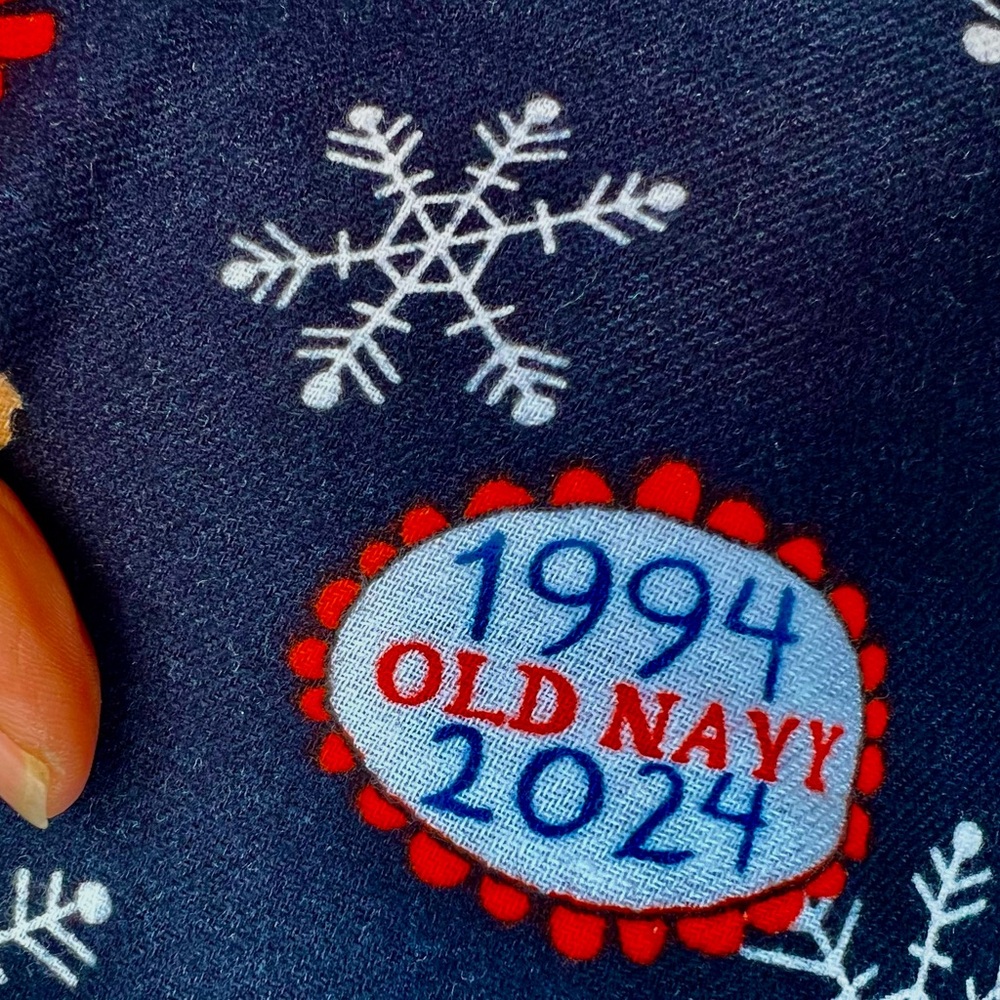 Old Navy Match 1994 Fam Flannel Mid-Rise Elastic Pant Christmas Holiday Pajama S - Picture 3 of 12